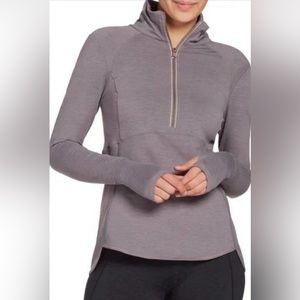 CALIA by Carrie Underwood Heather Mauve Half-Zip Thumbhole Pullover